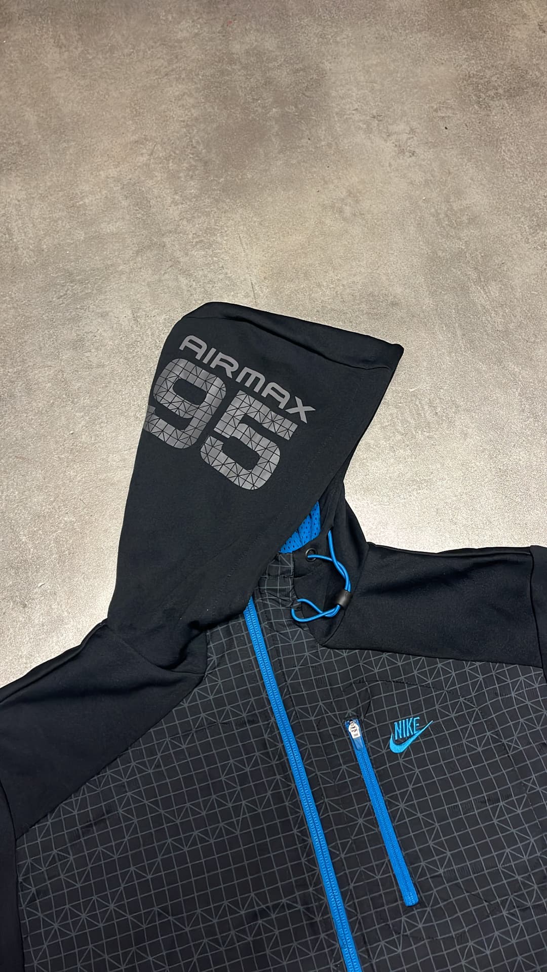 Nike Airmax 95 Zip-Up Black/Blue — 3
