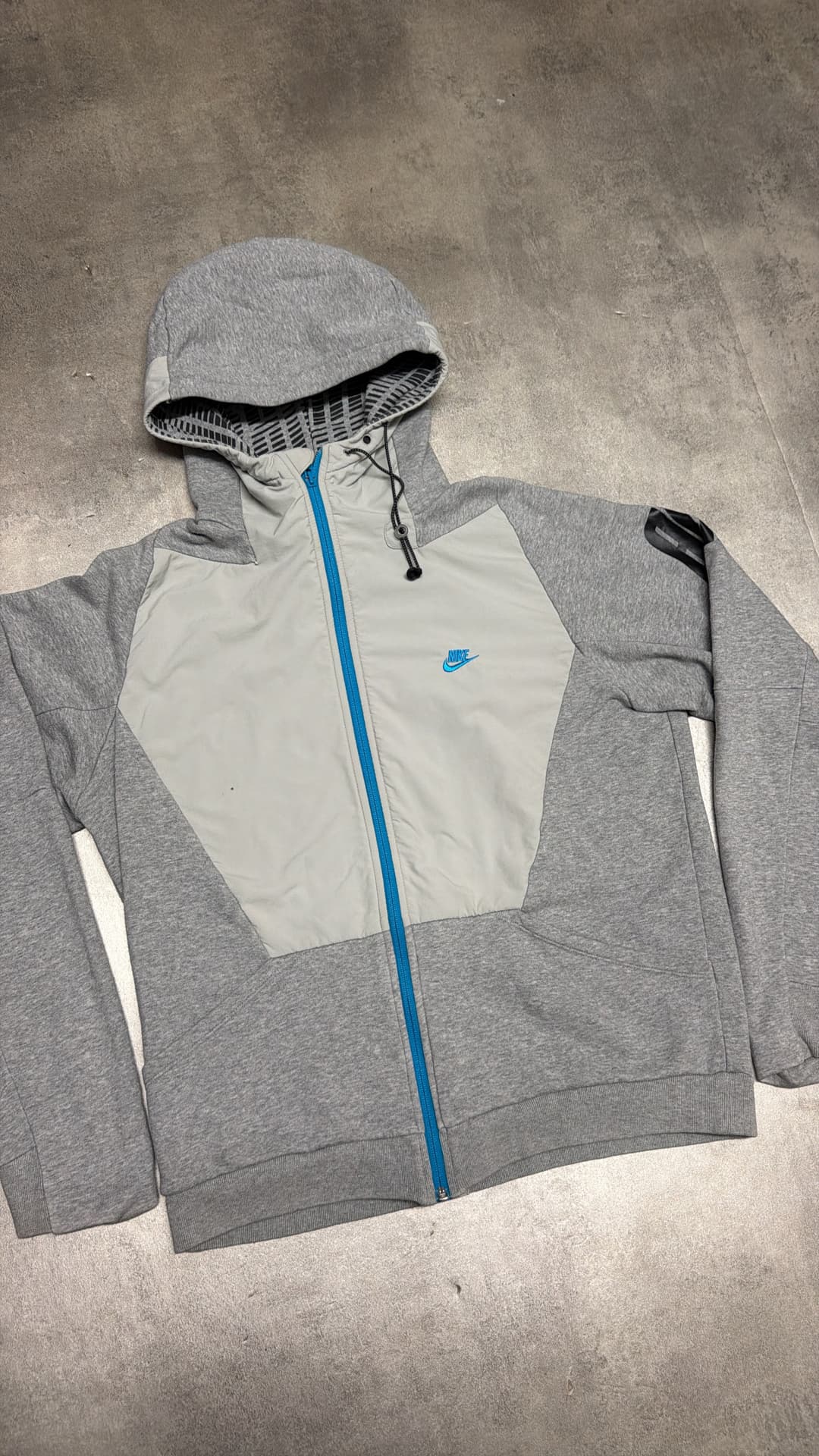 Nike Air Zip-Up Grey/Blue — 3