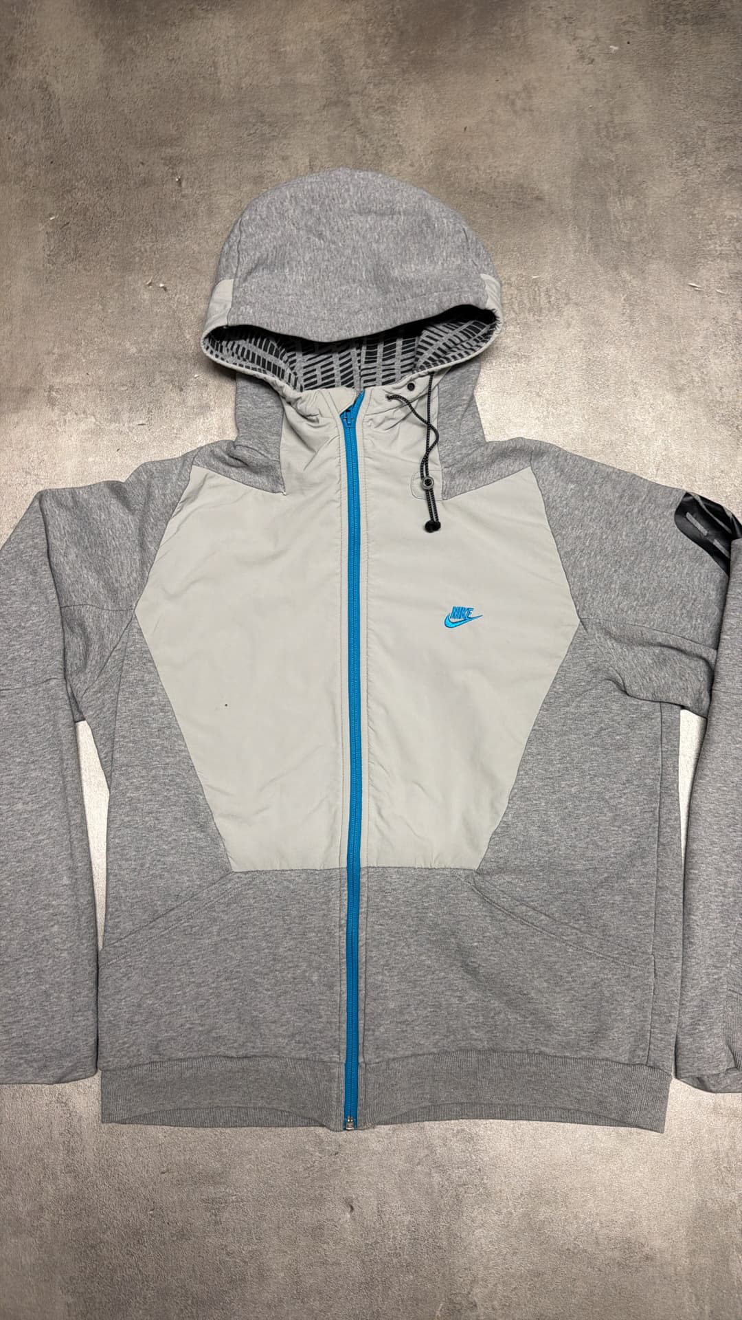 Nike Air Zip-Up Grey/Blue — 2