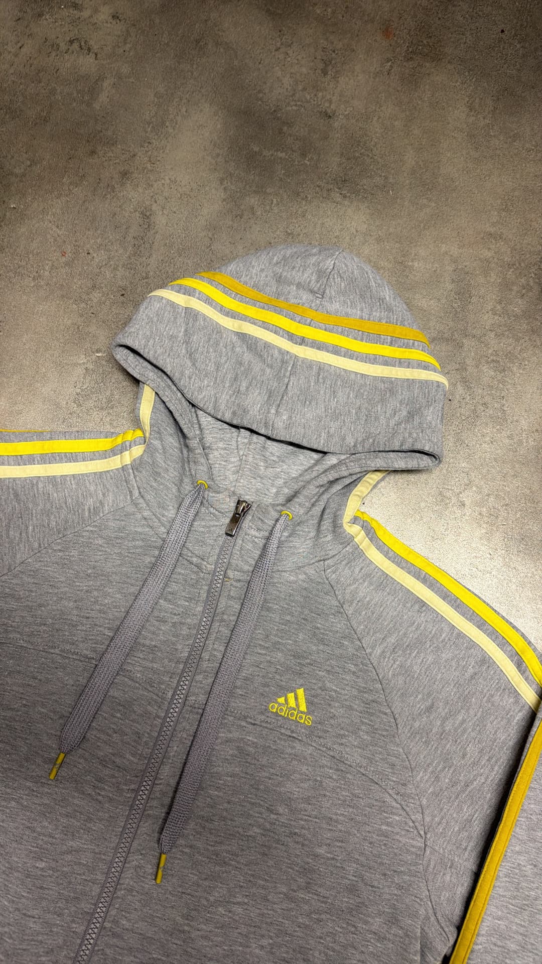 Adidas Zip-Up Grey/yellow — 2
