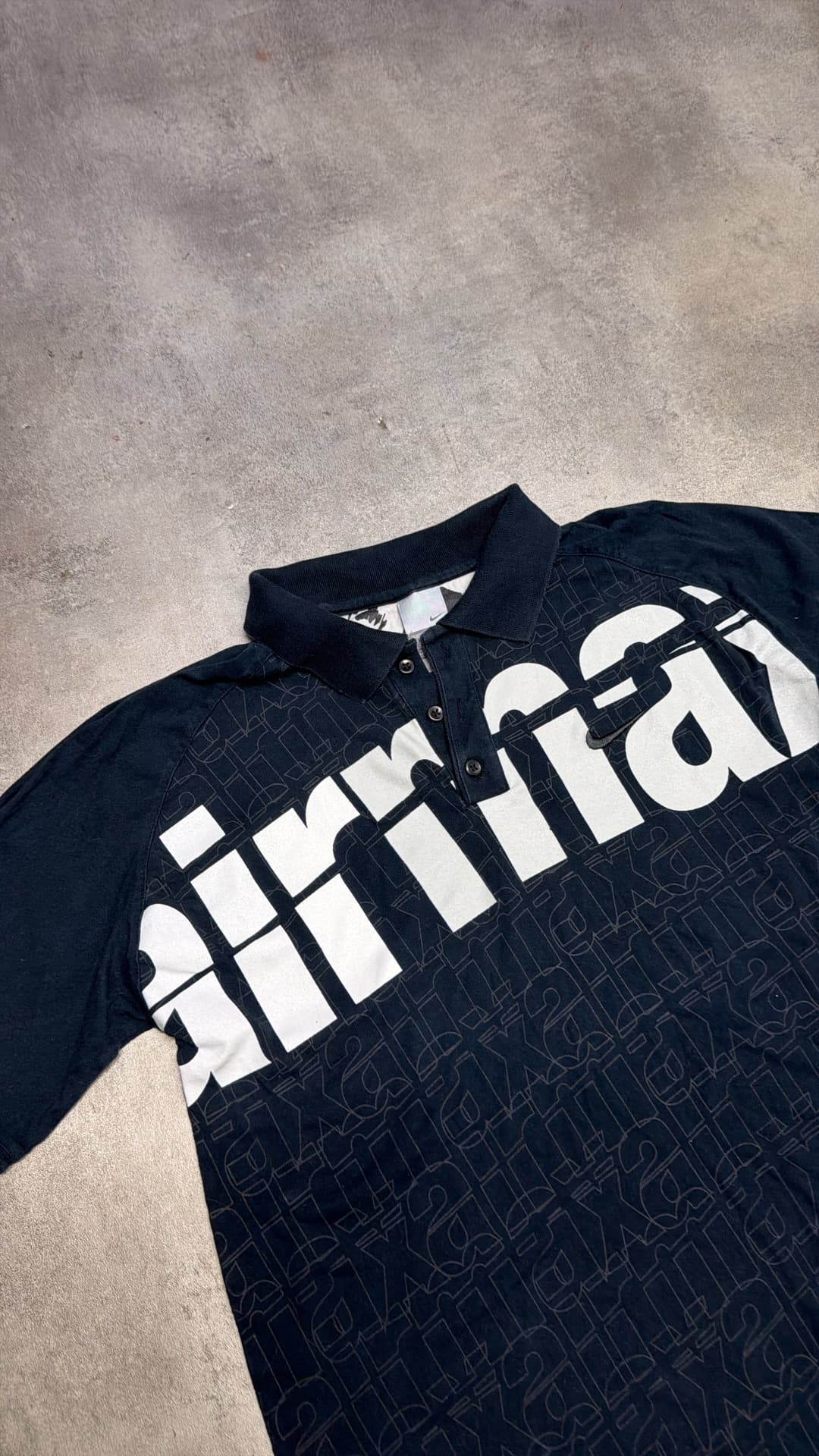 Nike A-M Poloshirt Noir/Blanc — 3