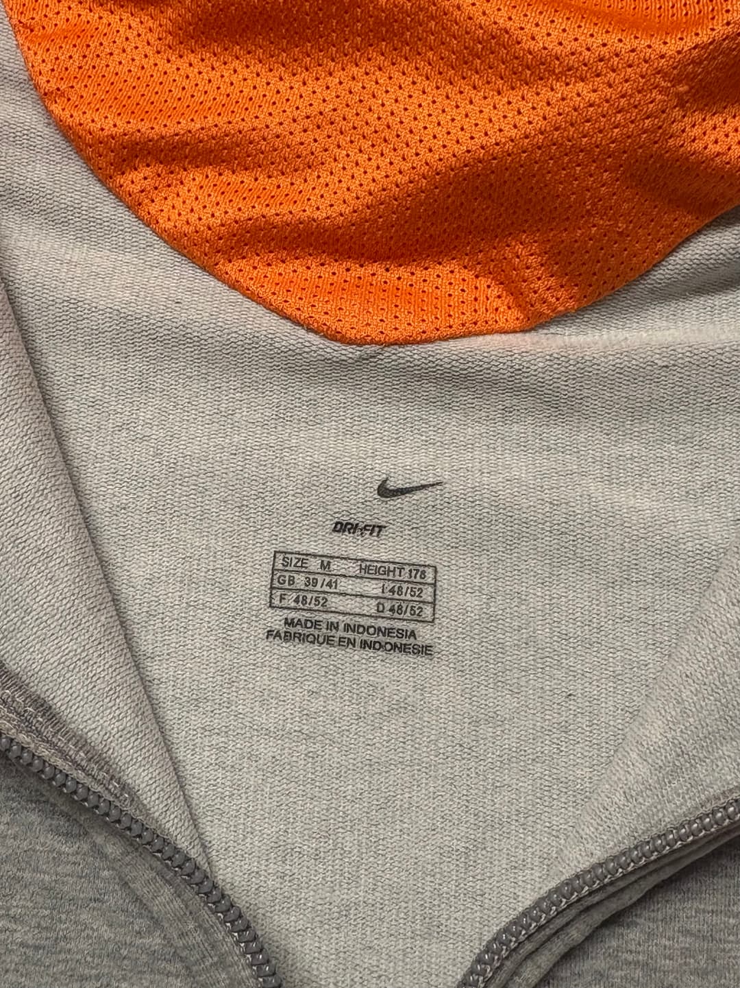 Nike Training Zip-Up Grey/Orange — 6