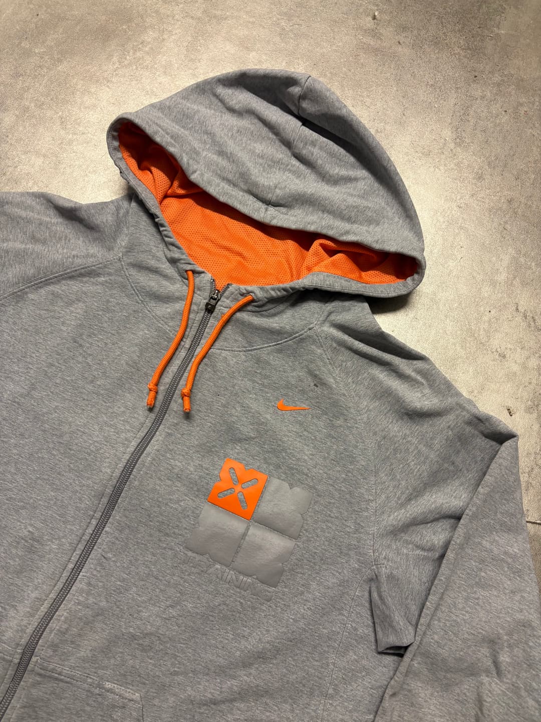 Nike Training Zip-Up Grey/Orange — 2
