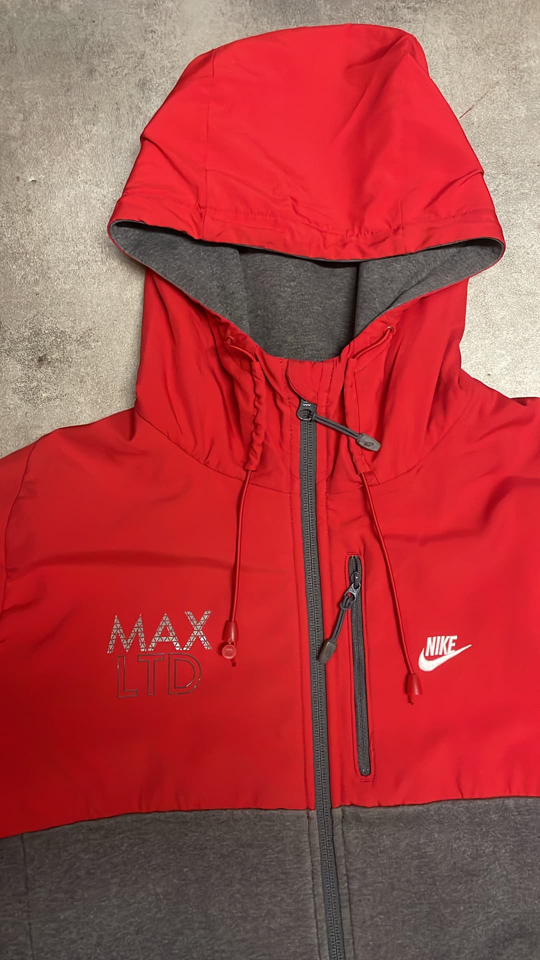 Nike Airmax LTD Zip-Up Red/Grey — 4