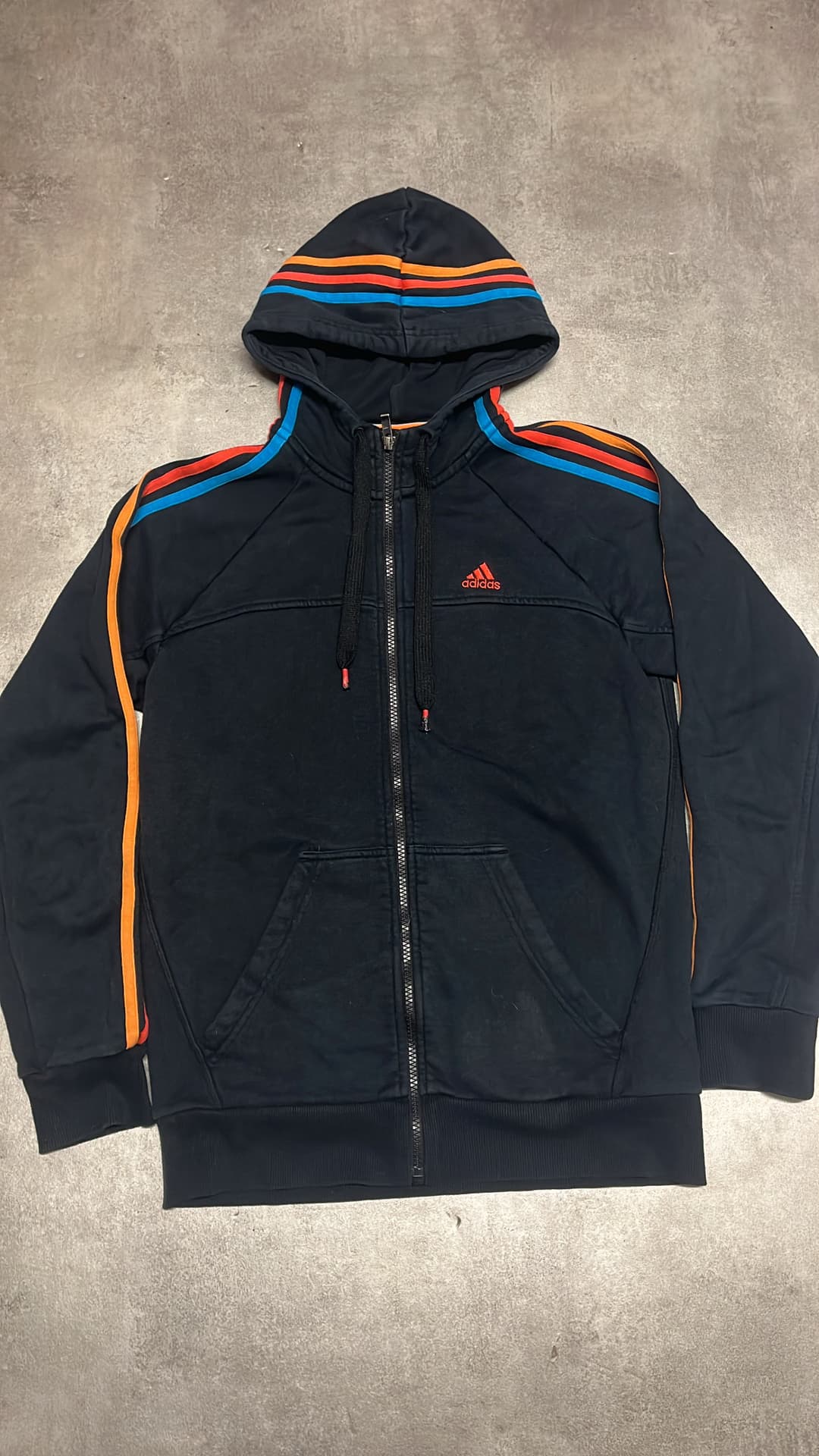 Adidas PE Zip-Up Noir/red/orange — 4