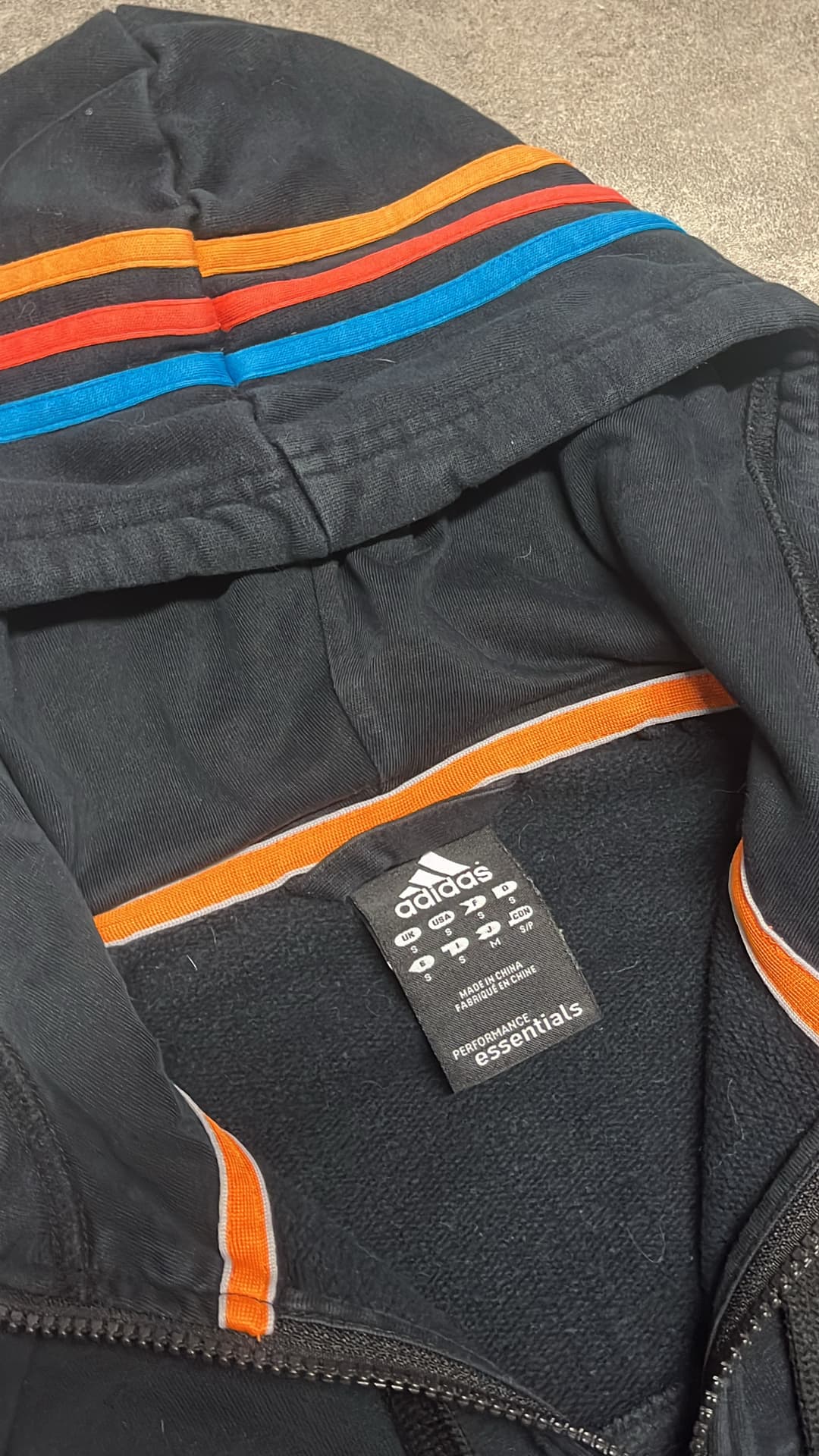 Adidas PE Zip-Up Noir/red/orange — 5