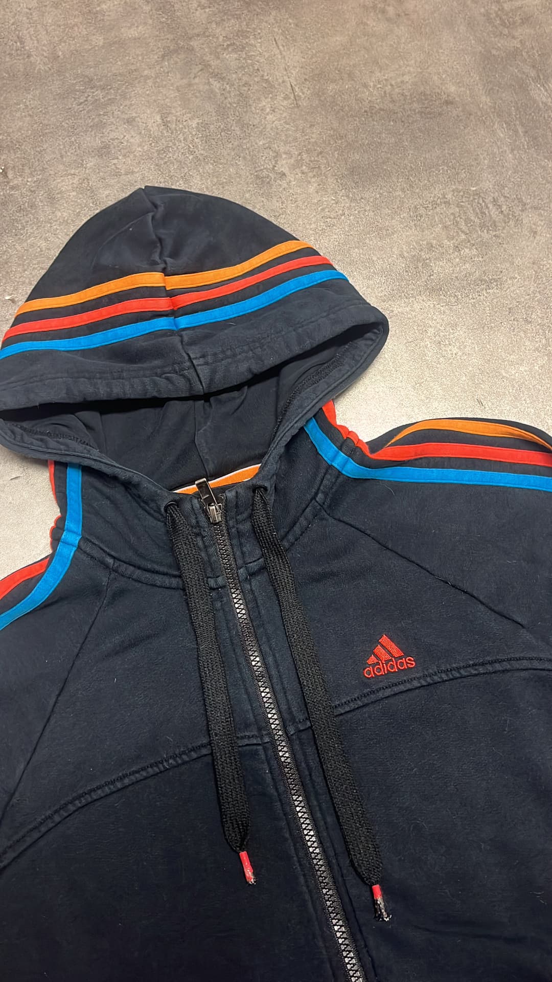 Adidas PE Zip-Up Noir/red/orange — 3