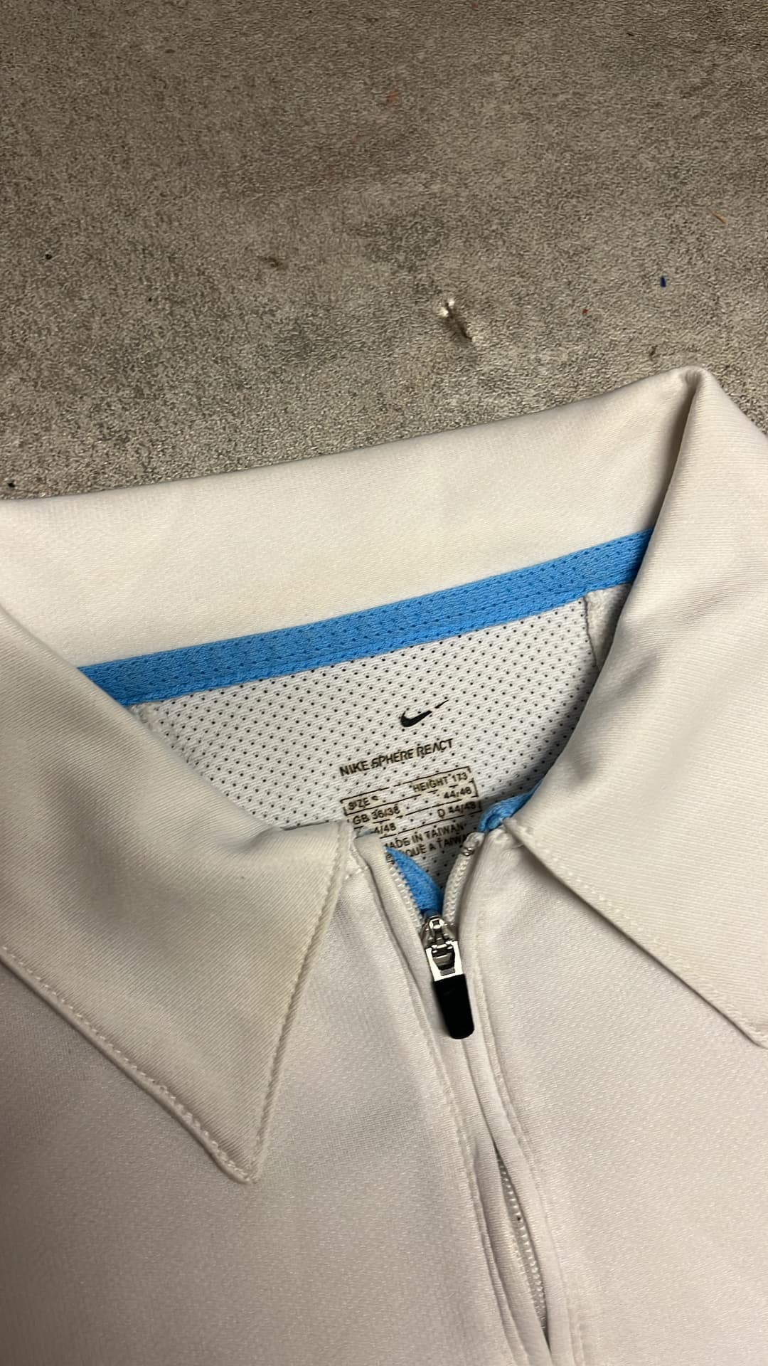 Nike Poloshirt White/Blue — 5