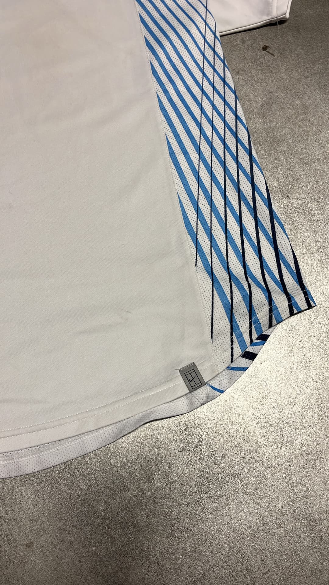 Nike Poloshirt White/Blue — 3
