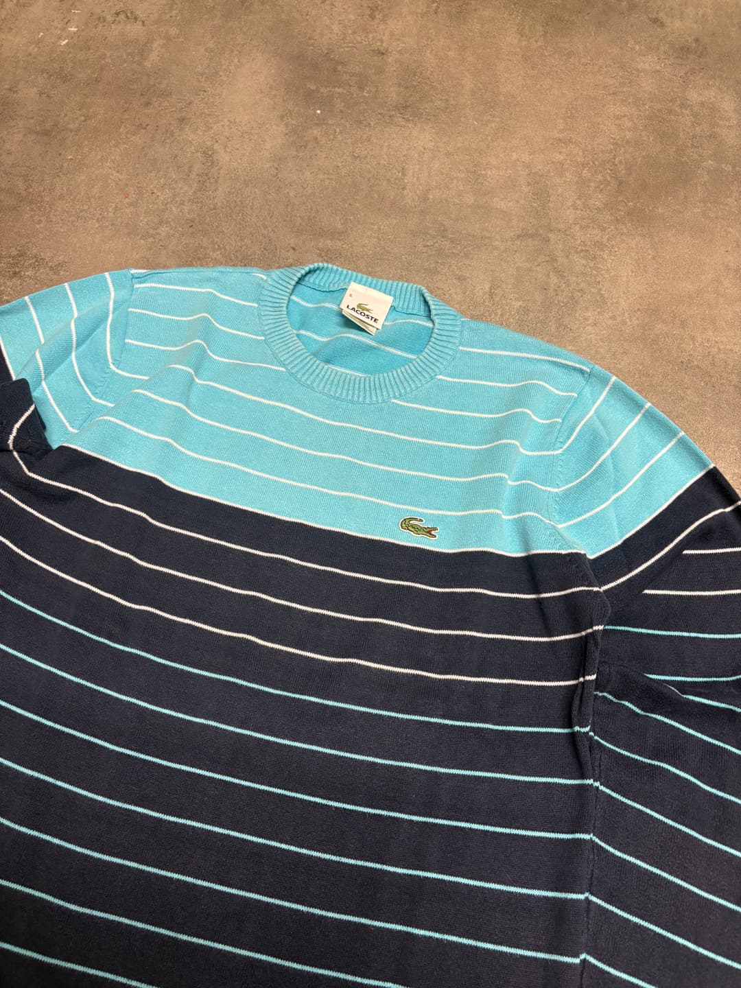 Lacoste Striped Sweater Turquoise — 2