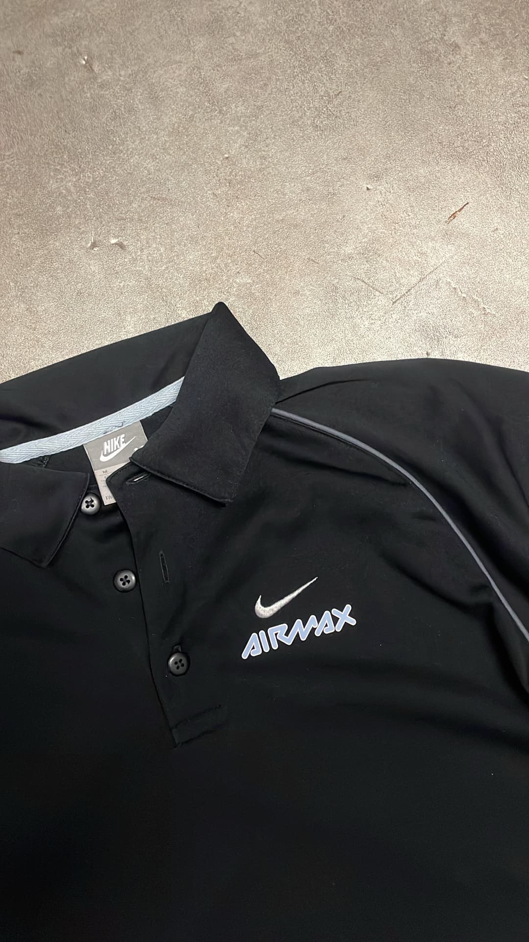 Nike Airmax 360 Poloshirt Black — 3