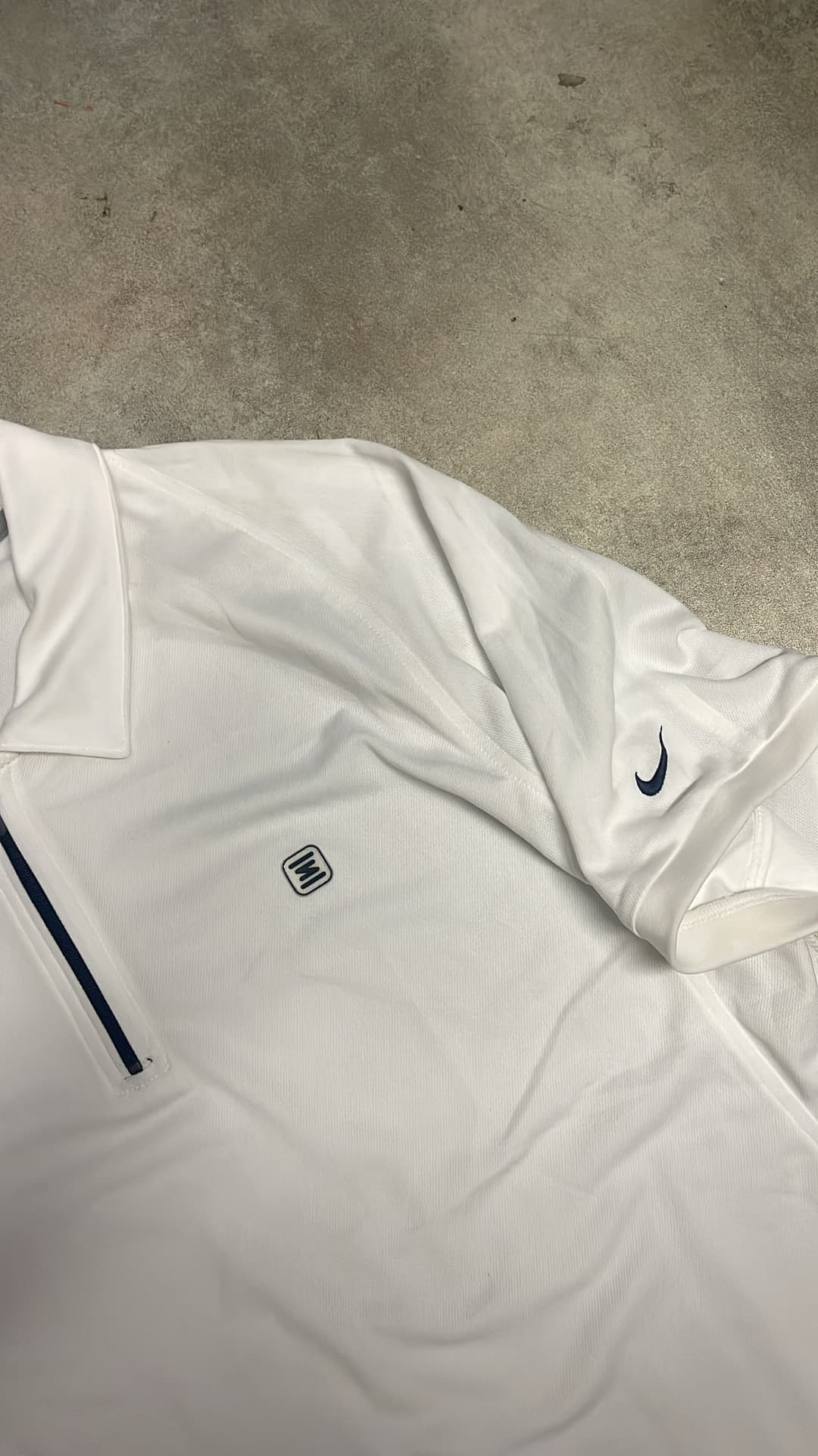 Nike Shox Poloshirt White — 3