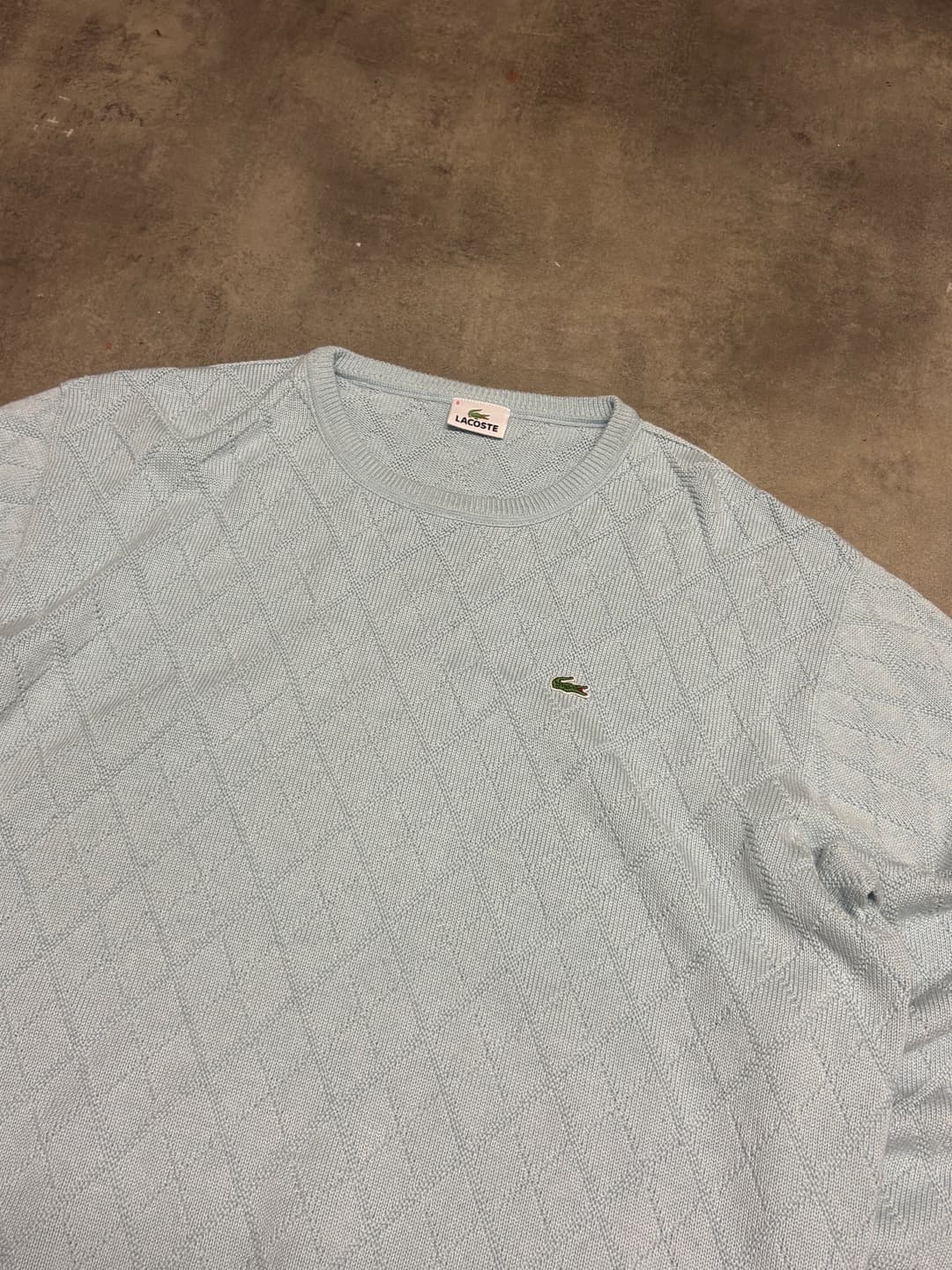 Lacoste Pattern Sweater Light Blue — 2