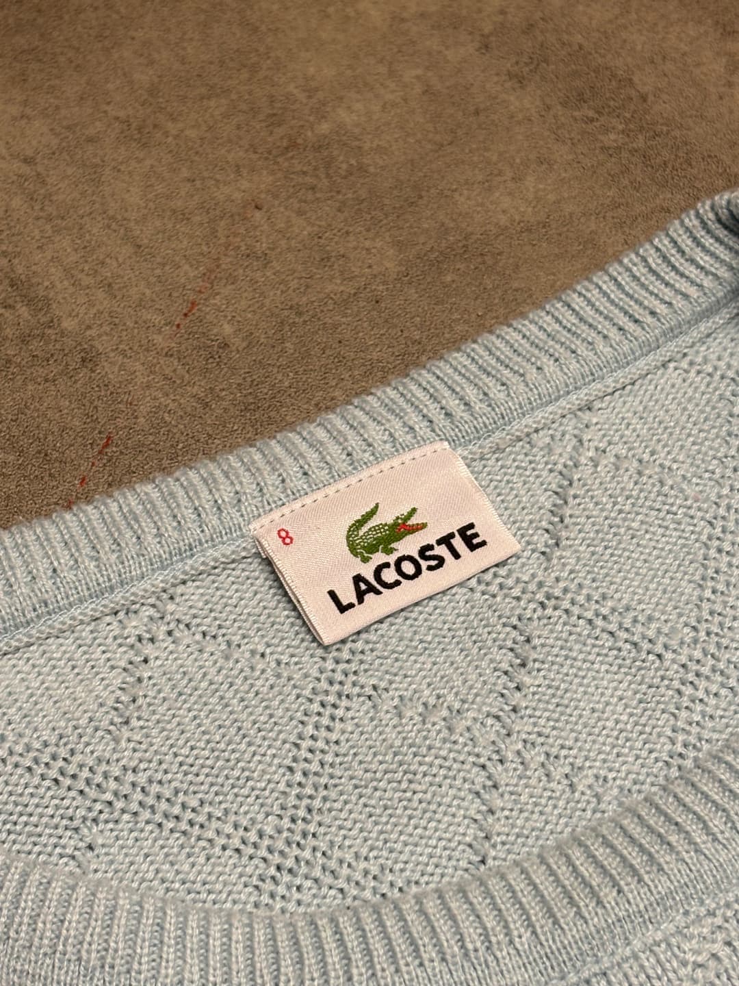 Lacoste Pattern Sweater Light Blue — 3
