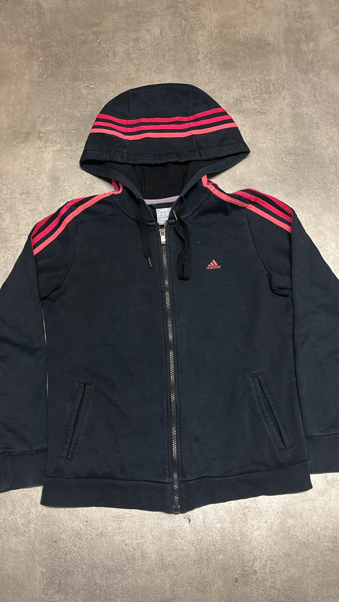 Adidas PE Zip-Up Noir/Rose — 4