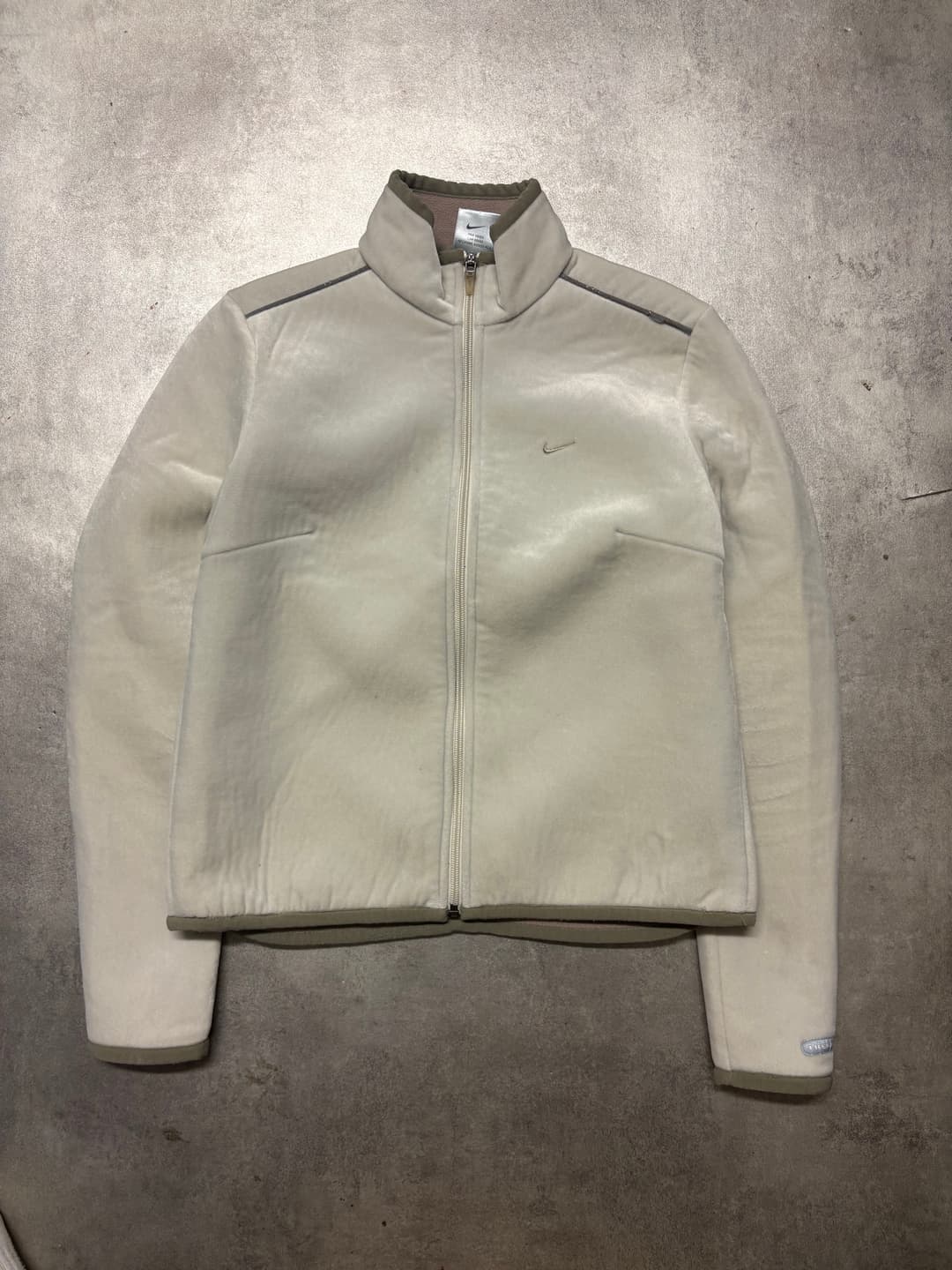 Nike Velour Zip W/O Hood Cream — 1