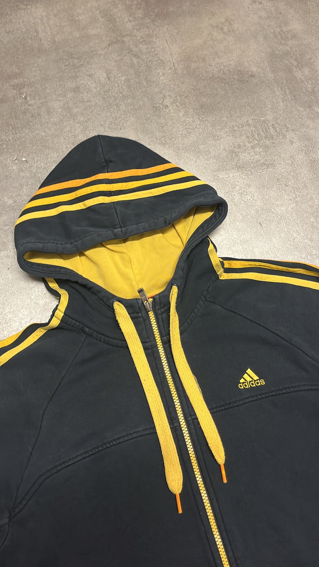 Adidas PE Zip-Up Black/Yellow — 3