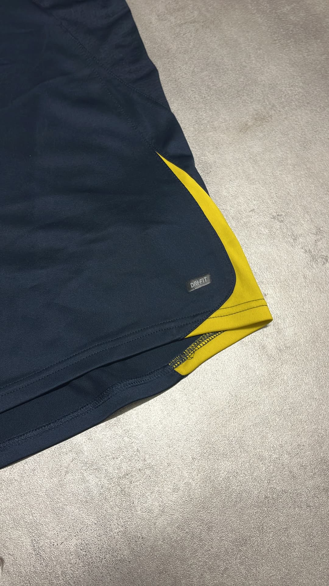 Nike T90 T-Shirt Navy/Yellow — 3