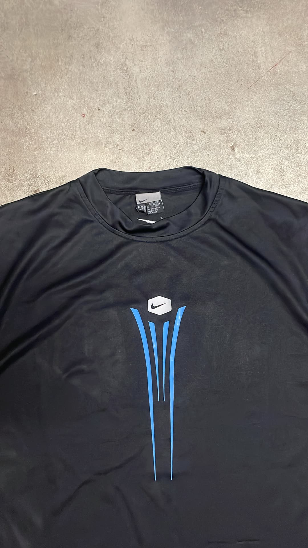 Nike Hex T-Shirt Black/Blue — 3