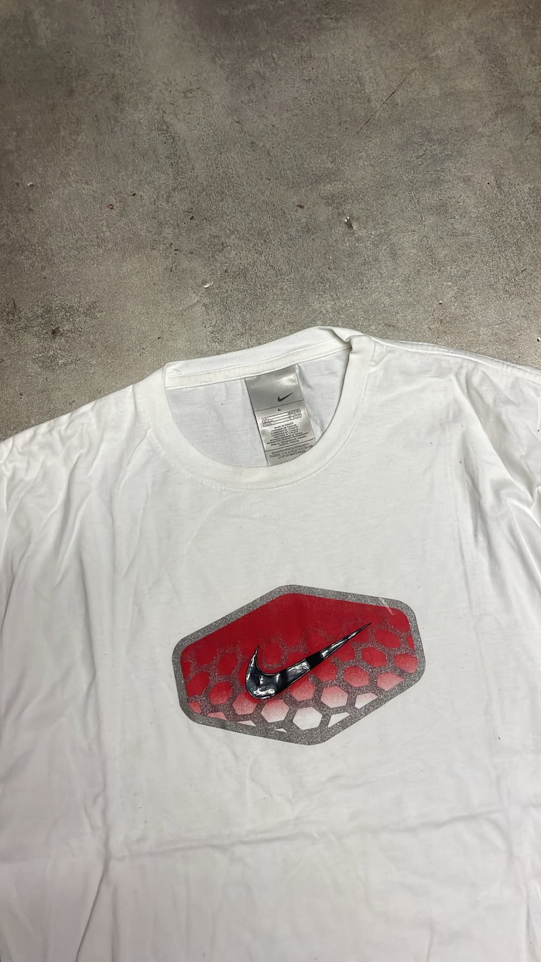 Nike Hex T-Shirt White/Red — 8