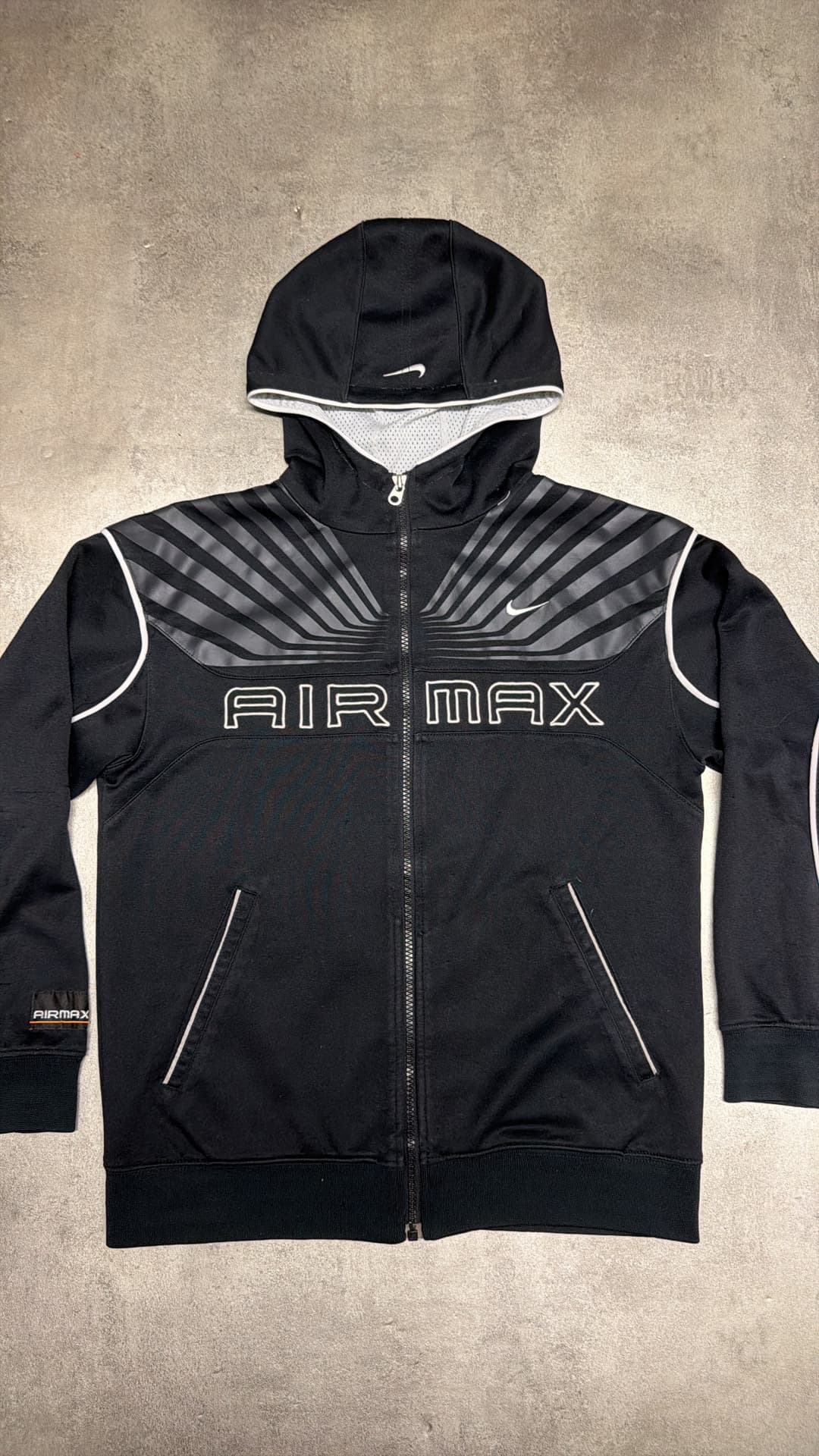 Nike Airmax 87 Zip-Up Black/White — 2