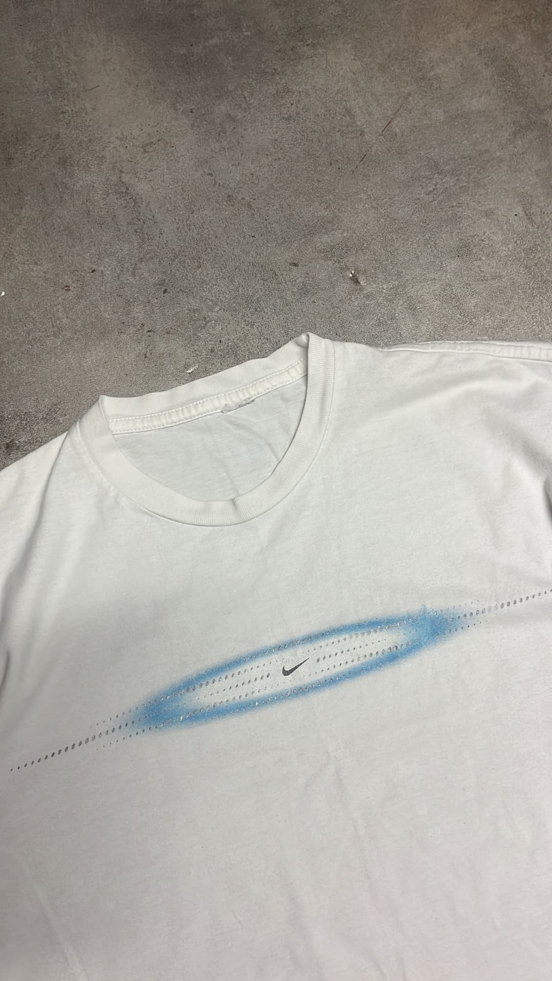 Nike Graphic T-Shirt White/Blue — 3