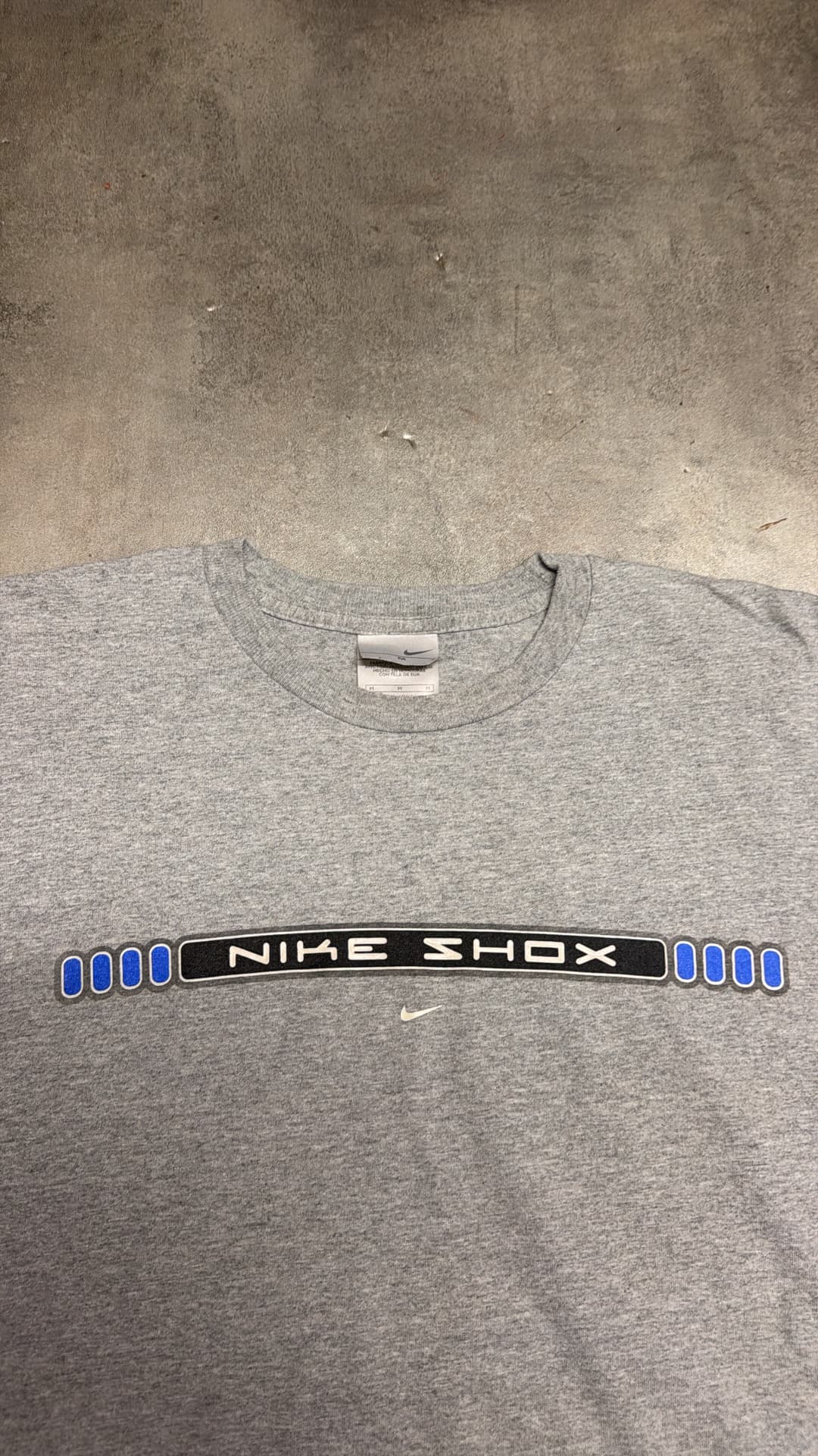 Nike Shox T-Shirt Grey/Blue — 4