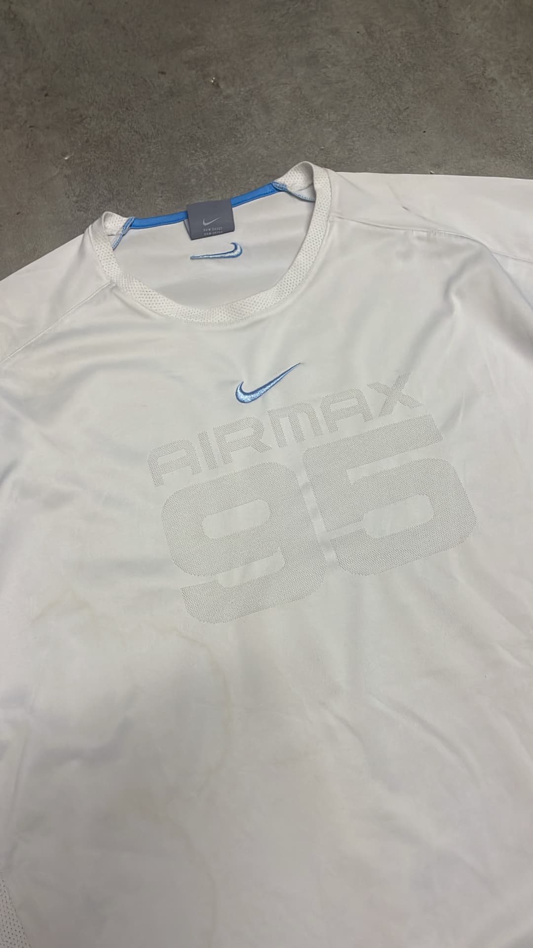 Nike Airmax 95 T-Shirt White/Blue — 4