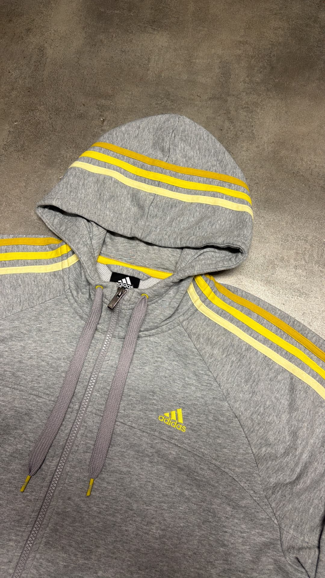 Adidas PE Zip-Up Grey/Yellow — 3