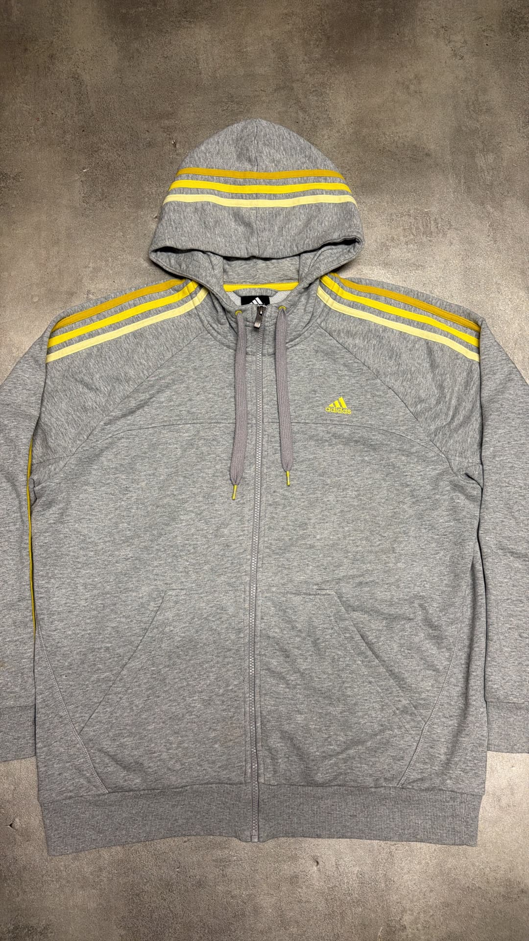Adidas PE Zip-Up Grey/Yellow — 2