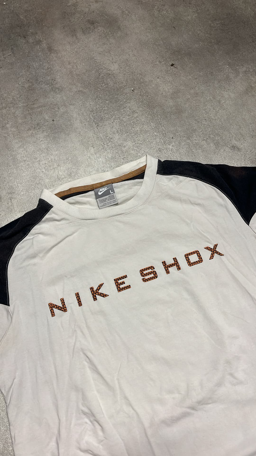 Nike Shox T-Shirt White/Black — 4