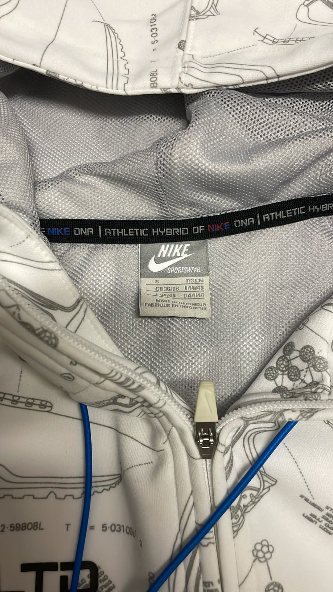 Nike Airmax LTD Zip-Up White/Blue — 4