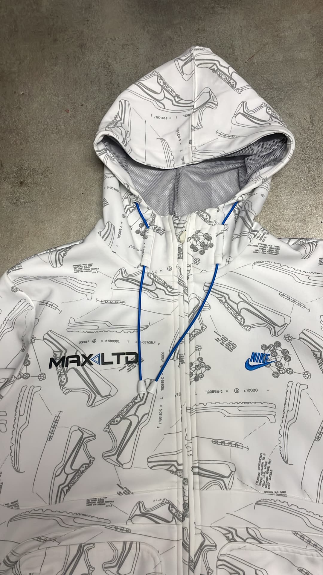 Nike Airmax LTD Zip-Up White/Blue — 3