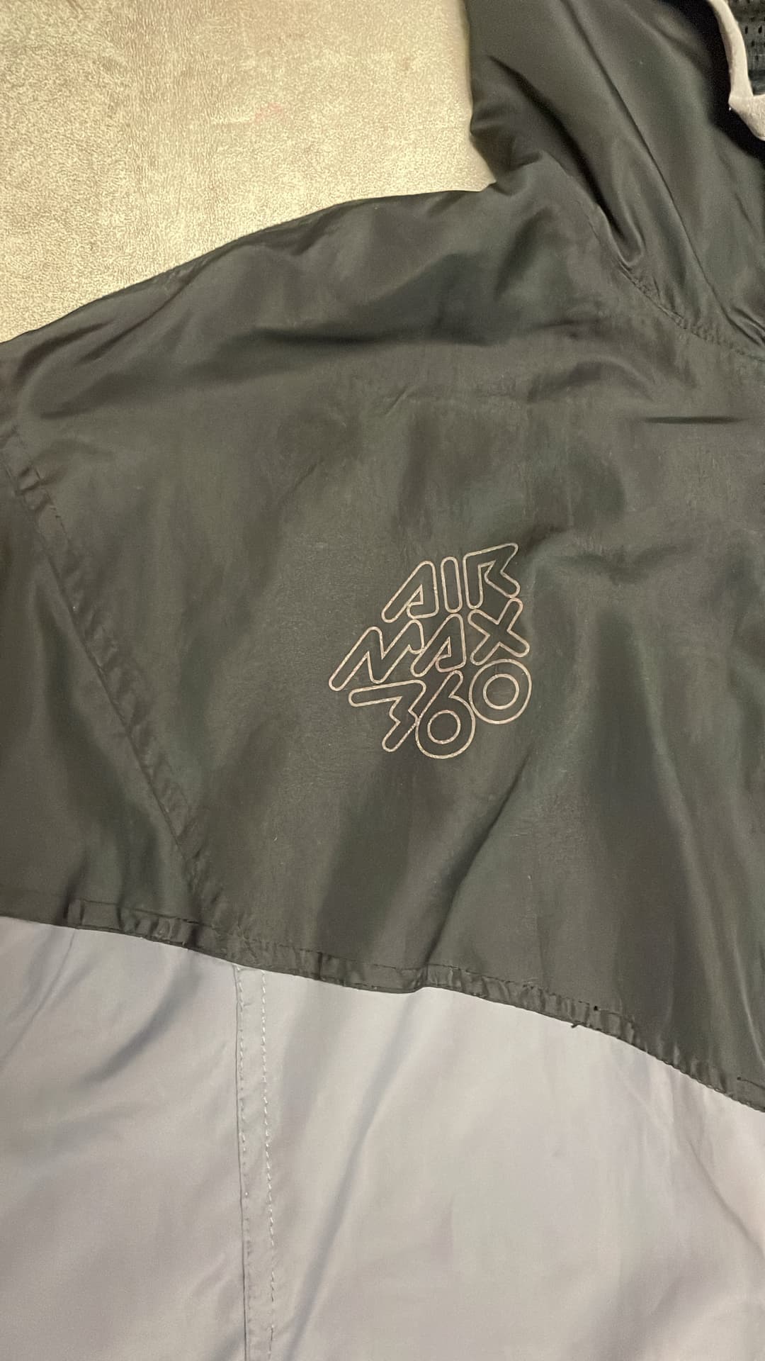 Nike Airmax 360 Windbreaker Grey/Black — 3