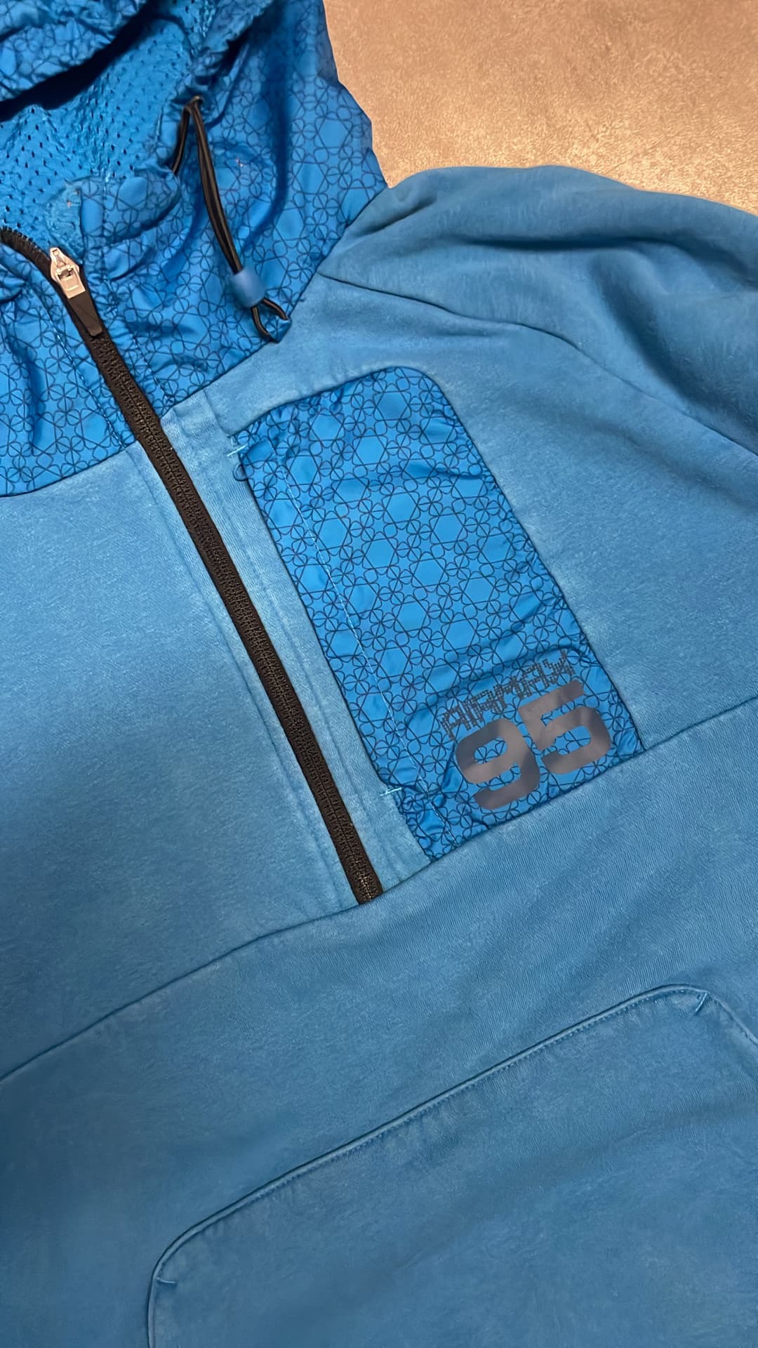 Nike Airmax 95 1/4 Zip Hoodie Blue — 4
