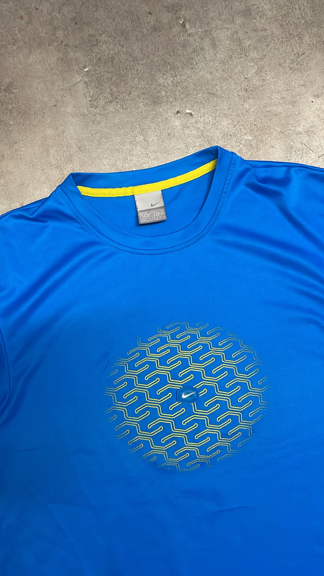 Nike Hex T-Shirt Blue/Yellow — 3