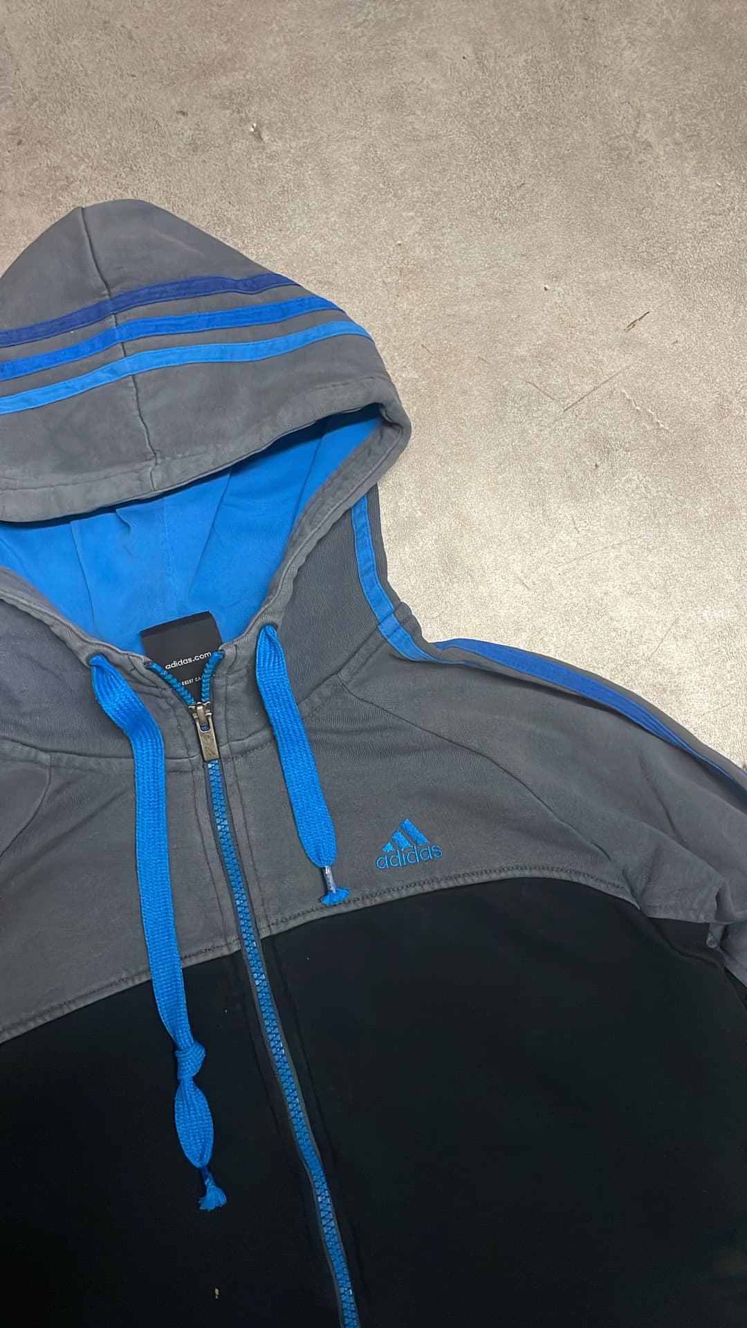 Adidas PE Zip-Up Black/Grey — 3