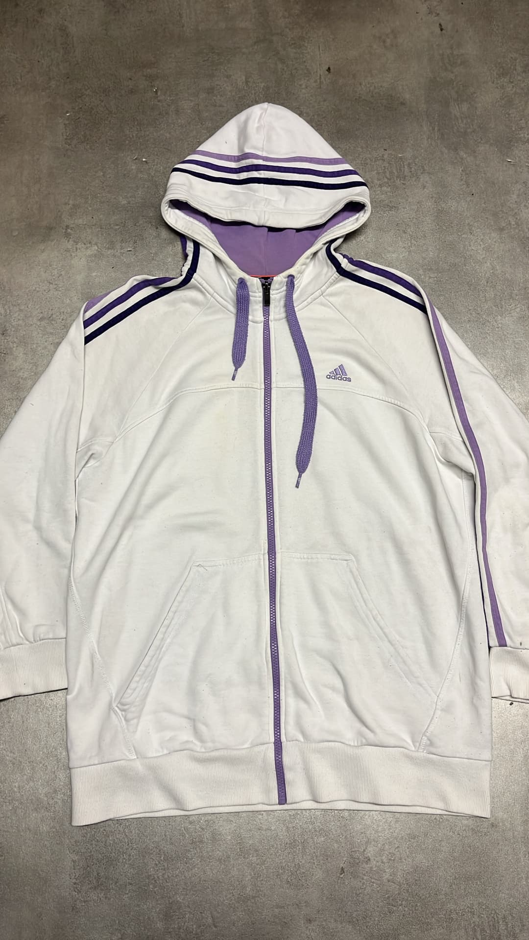 Adidas PE Zip-Up White/Violet — 4