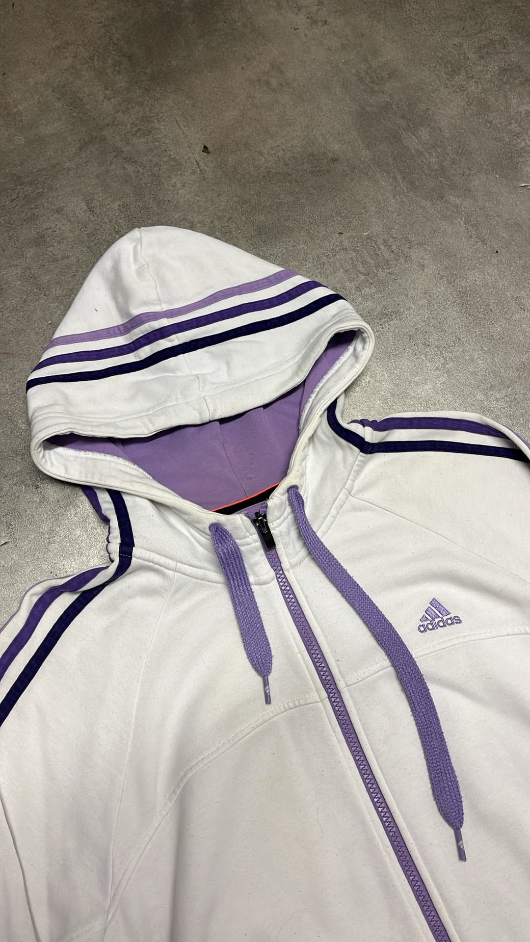 Adidas PE Zip-Up White/Violet — 3