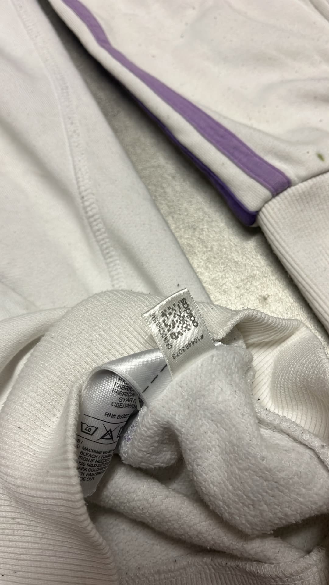 Adidas PE Zip-Up White/Violet — 6