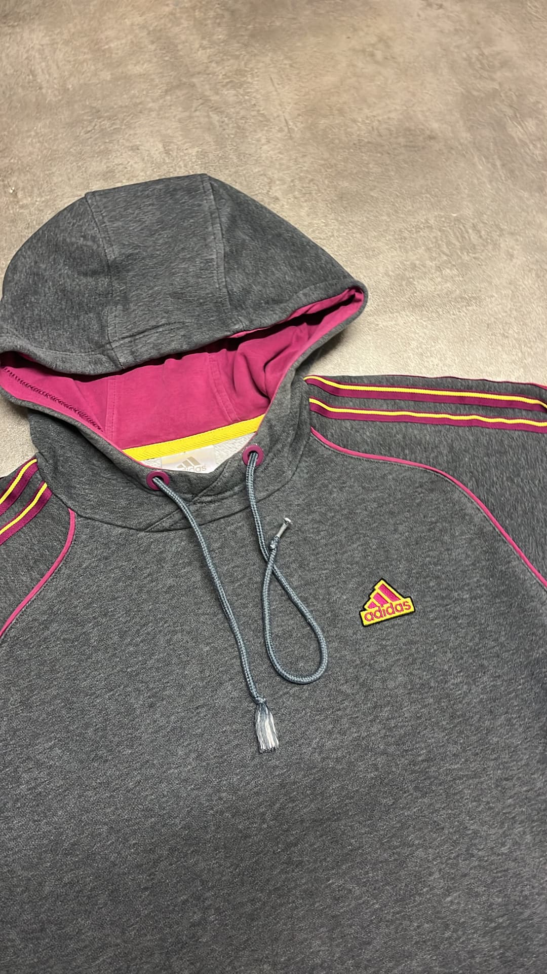 Adidas Basic Hoodie Grey/Purple — 3
