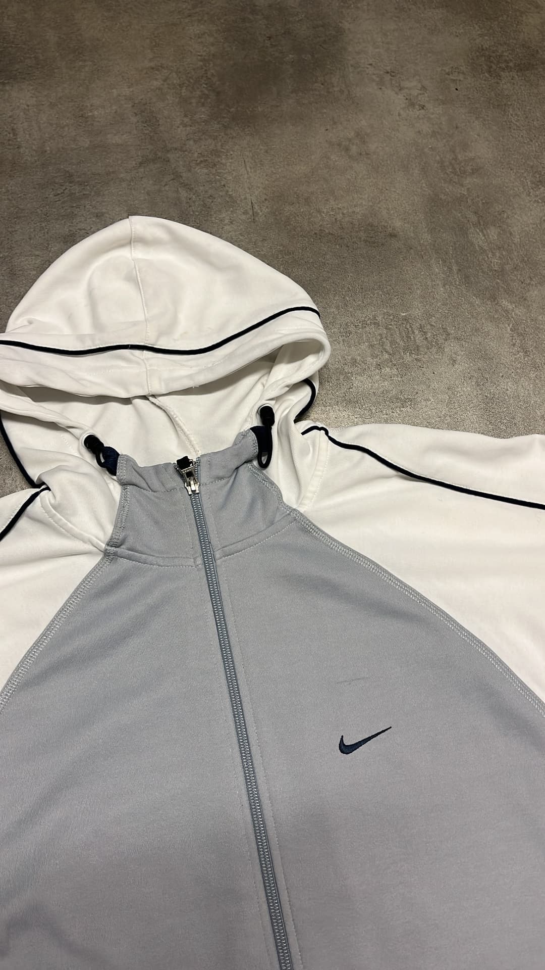 Nike Airmax Zip-Up White/Navy — 4