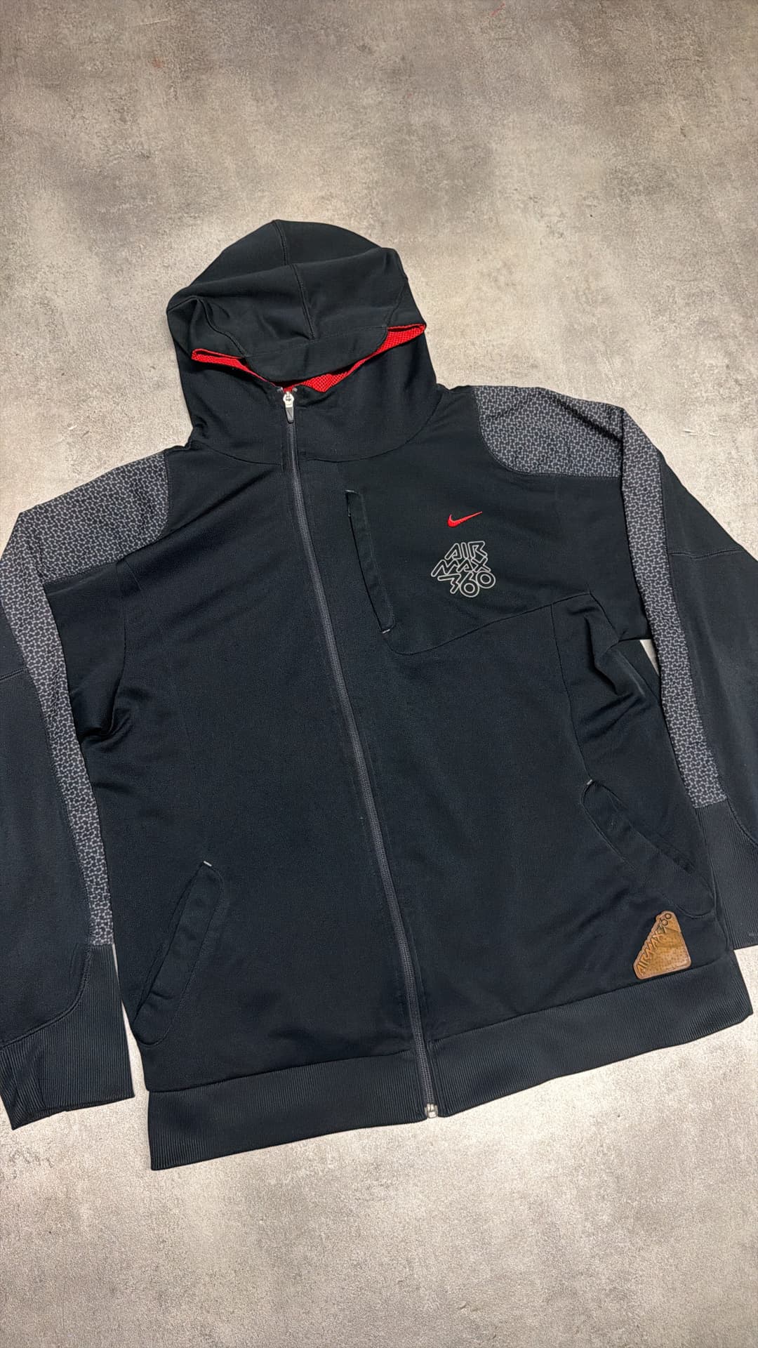 Nike Airmax 360 Zip-Up Black — 3