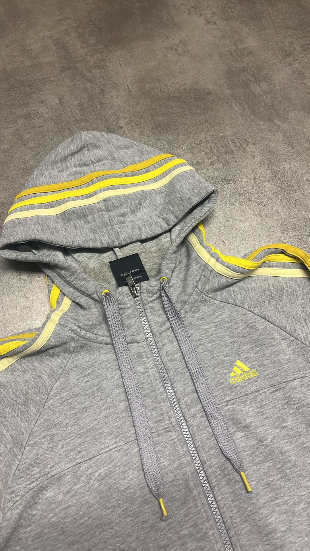 Adidas PE Zip-Up Grey/Yellow — 3
