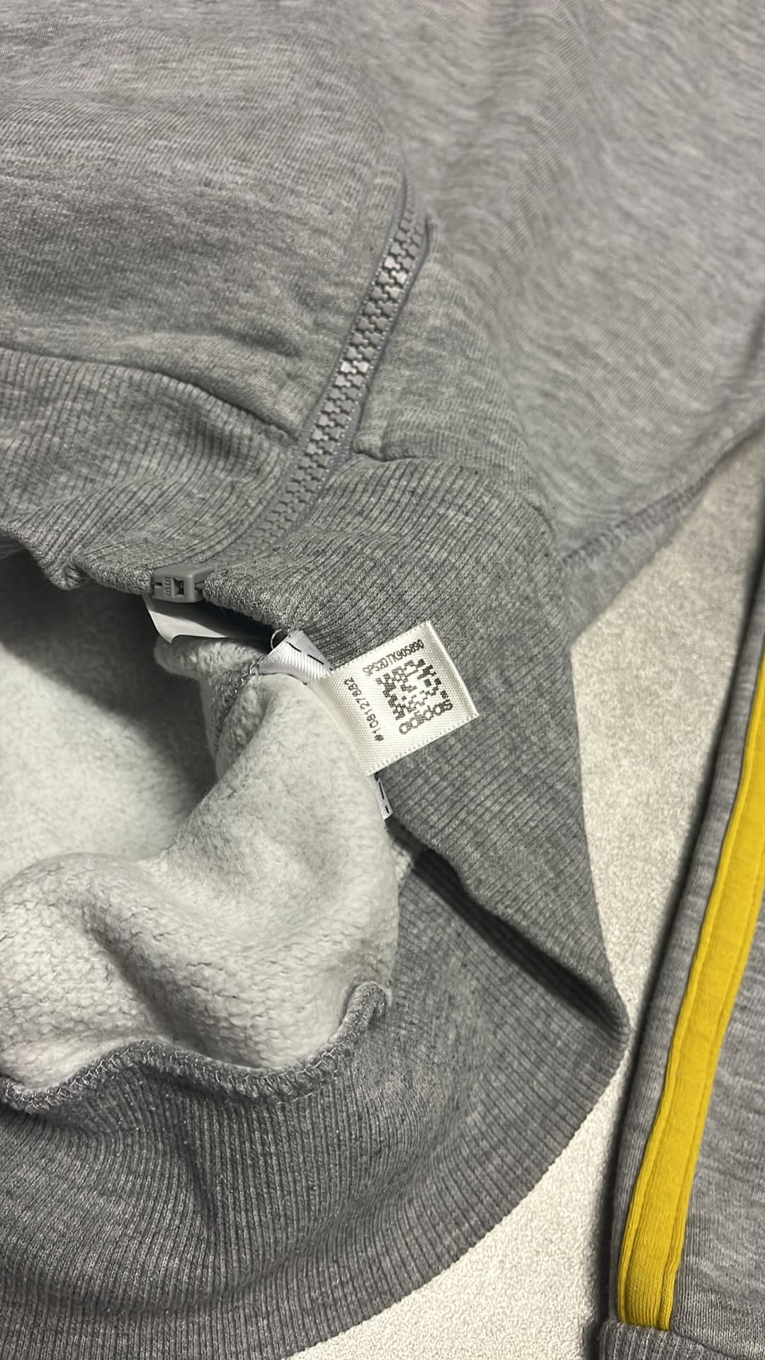 Adidas PE Zip-Up Grey/Yellow — 6