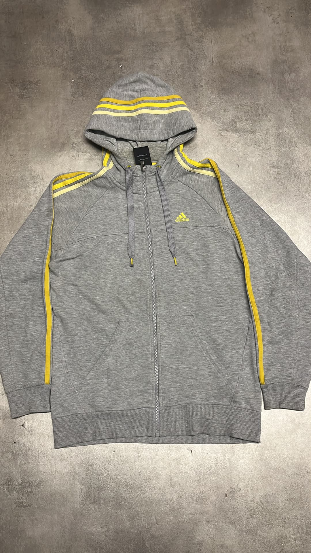 Adidas PE Zip-Up Grey/Yellow — 5