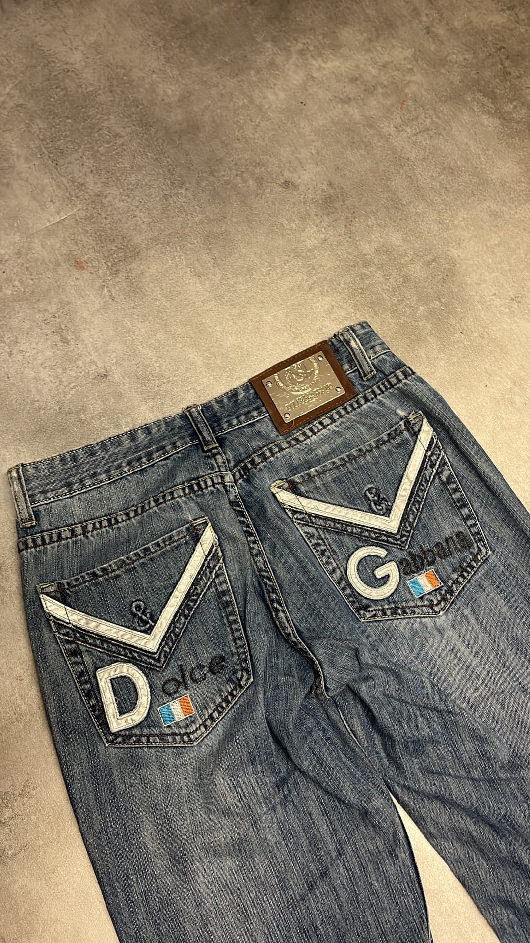 Dolce & Gabbana Big Print Jeans Blue — 8