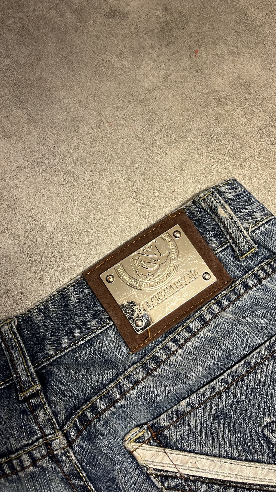 Dolce & Gabbana Big Print Jeans Blue — 9