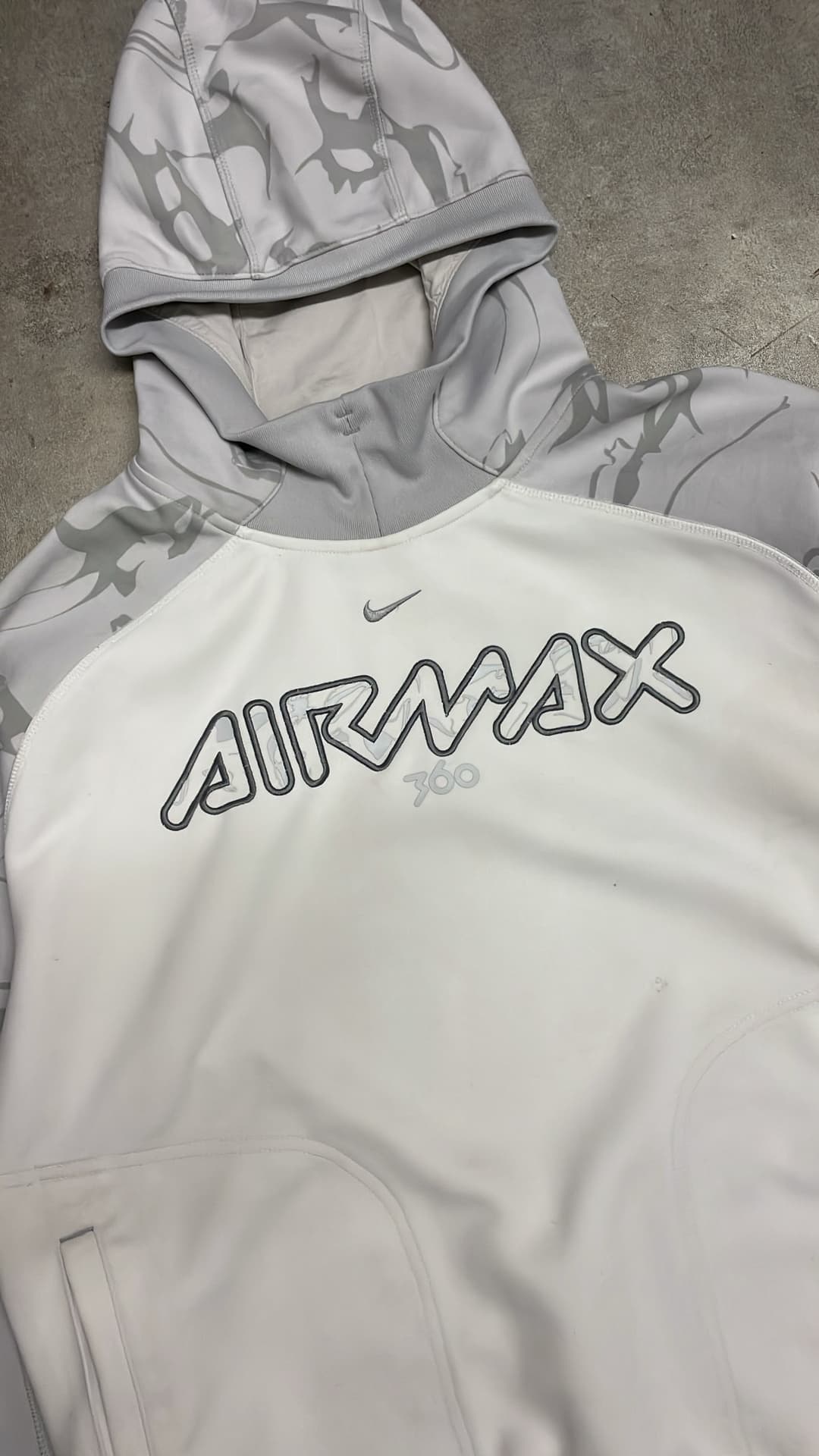 Nike Airmax 360 Hoodie White/Grey — 3