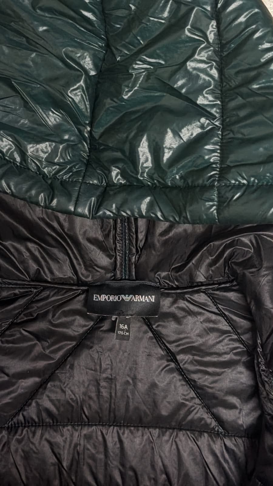 Giorgio Armani Emporio Armani Puffer Vest Green — 5